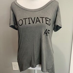 Francesca’s Motivated Af Tee New Nwt Xs